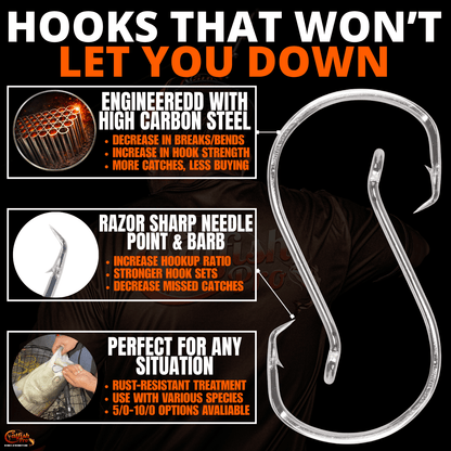 Double Offset Circle Hooks 9/0