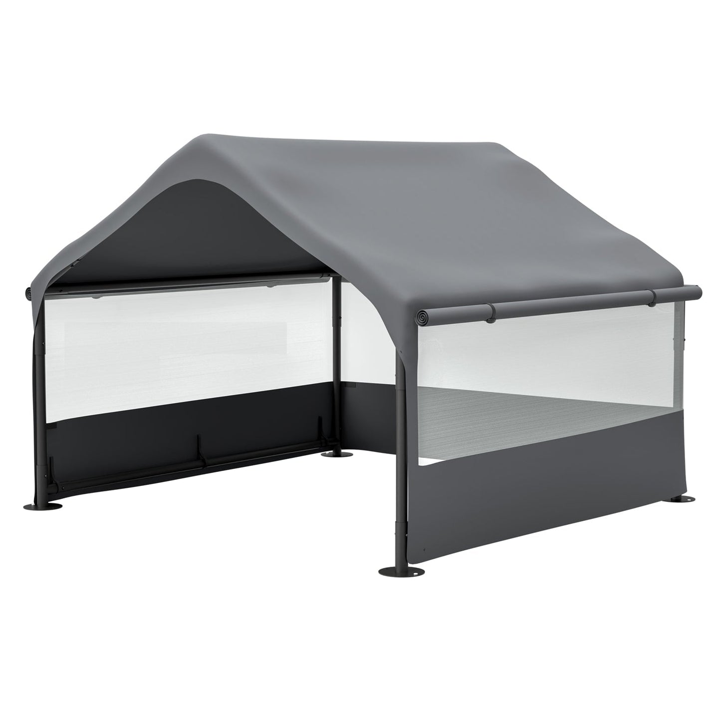 Extra Large Outdoor Dog House Tent 4x4x3ft with Mesh Windows