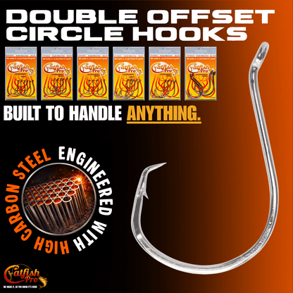 Double Offset Circle Hooks 10/0