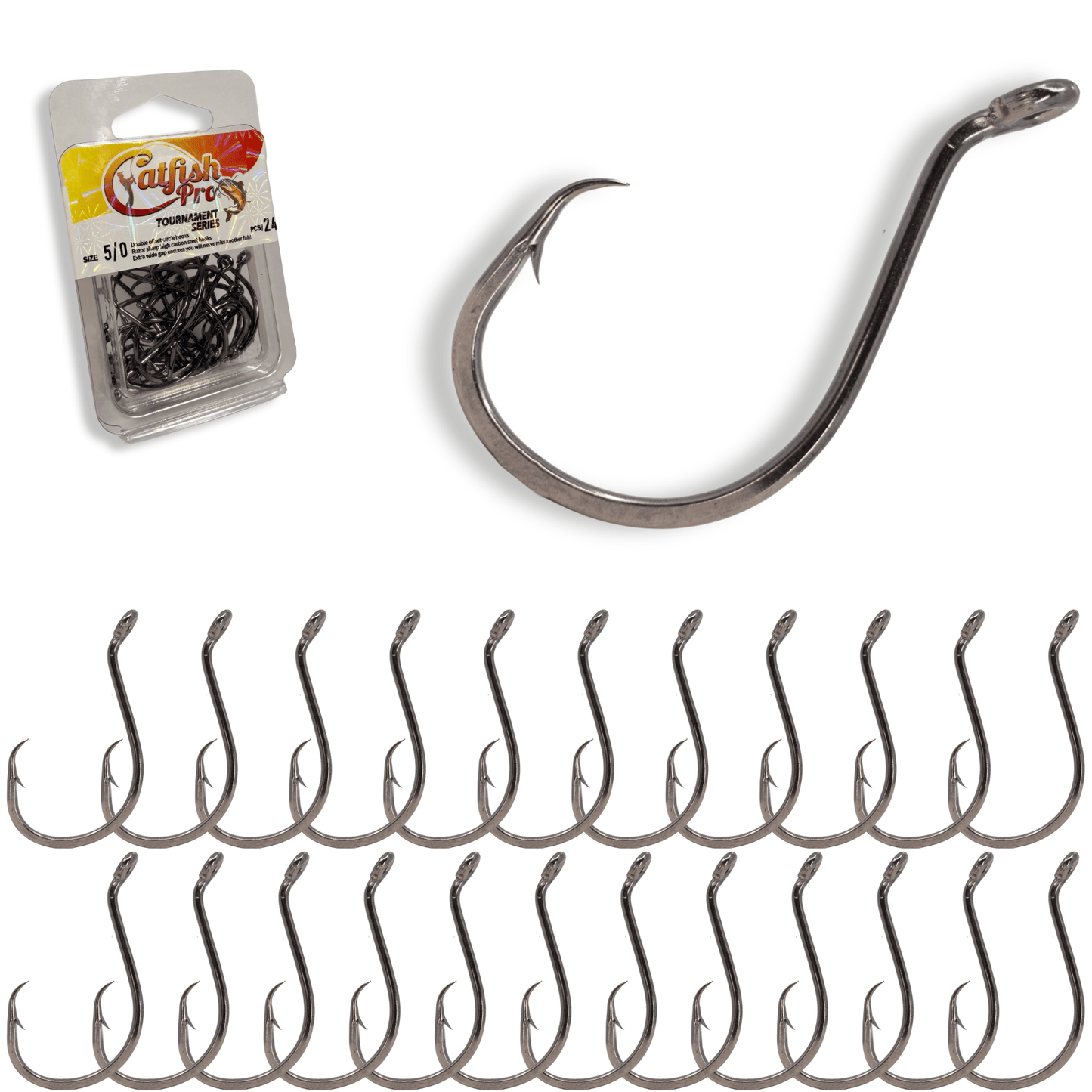 Double Offset Circle Hooks 5/0 - Value Pack