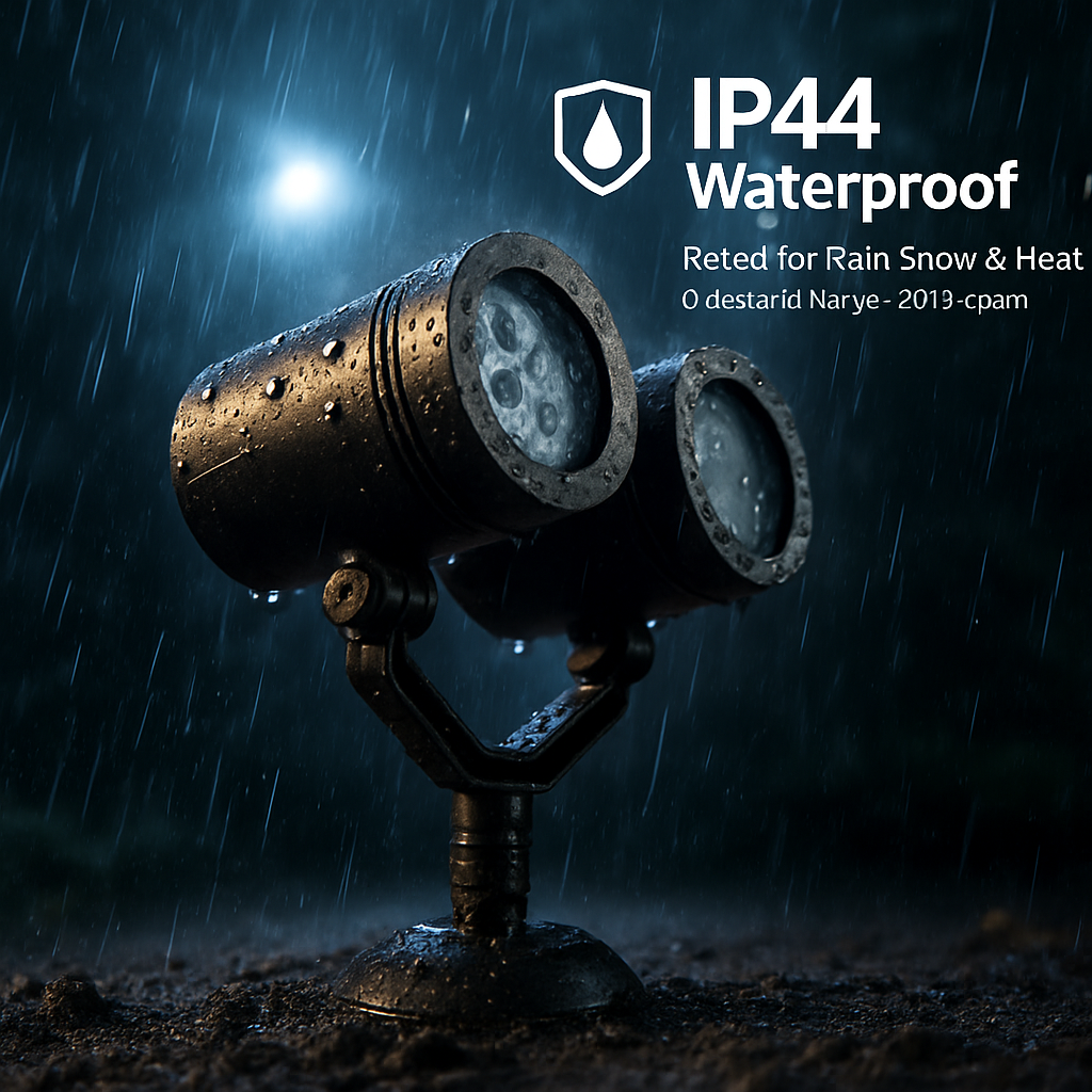Christmas Snowflake Projector Light Dual-Head LED Stake Light IP44 Waterproof Xmas Decoration For Holiday Indoor Outdoor Use Garden Patio Wall Decor