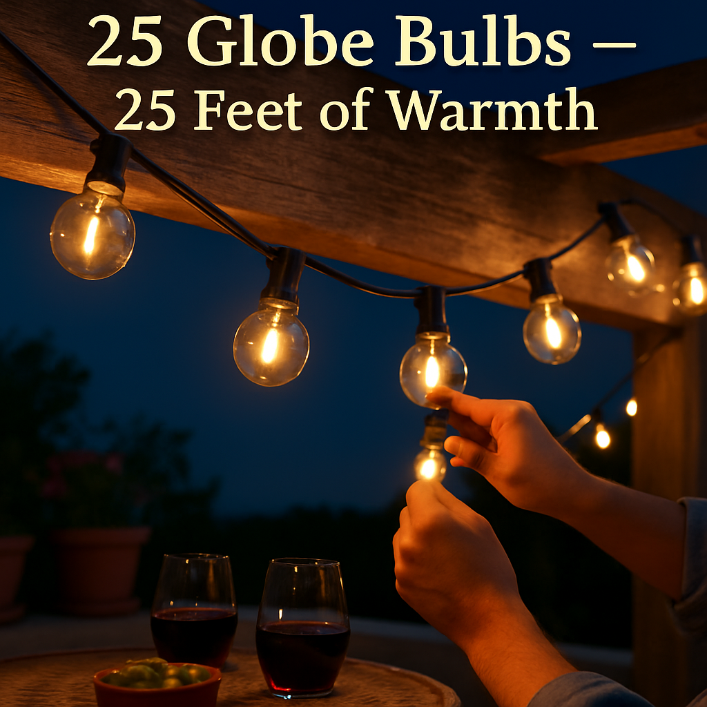 Decorative Globe String Lights for Outdoor Patio