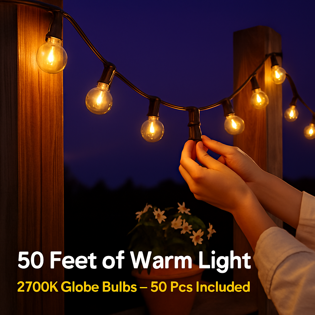 Decorative Globe String Lights for Outdoor Patio