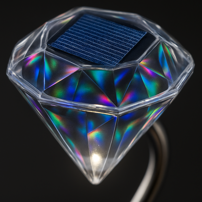 Solar Diamond Garden Light for Pathways and Patio