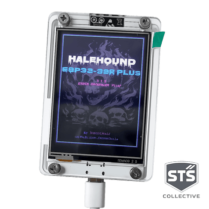 ESP32 HaleHound WiFi & Bluetooth Signal Monitor with 2.8” Touchscreen and Acrylic Case