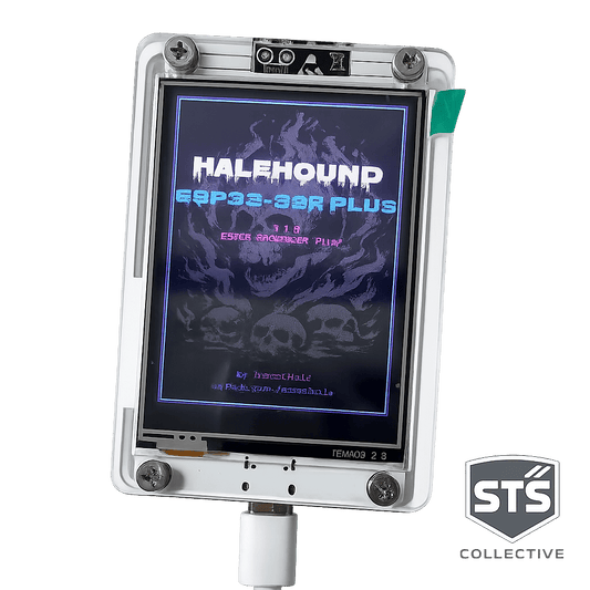 ESP32 HaleHound WiFi & Bluetooth Signal Monitor with 2.8” Touchscreen and Acrylic Case