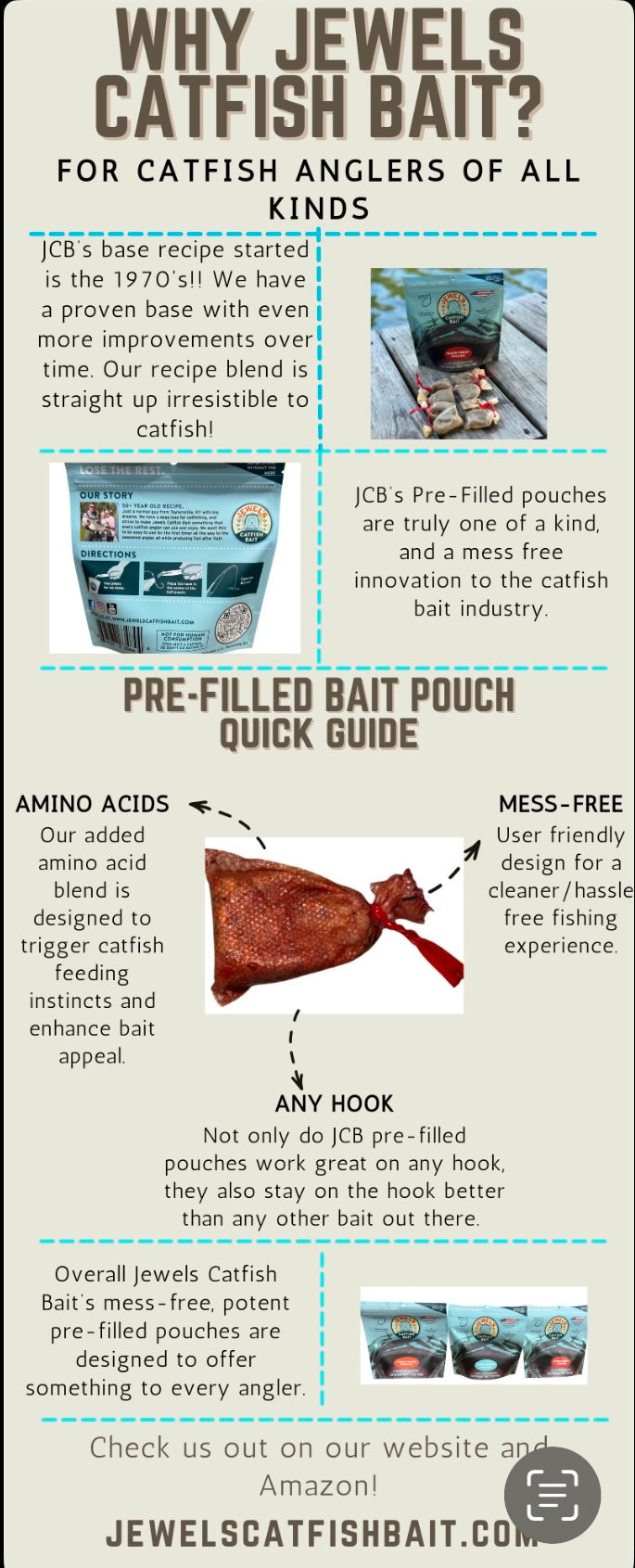 Catfish Bait Pouches - Variety Packs *8-PACKS*