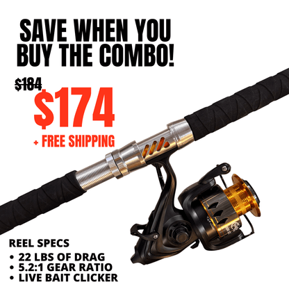 Orange Dragon Fire Spinning Glow Rod