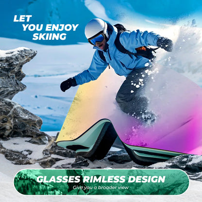 Frameless Anti-Fog Ski Goggle with UV400 Protection
