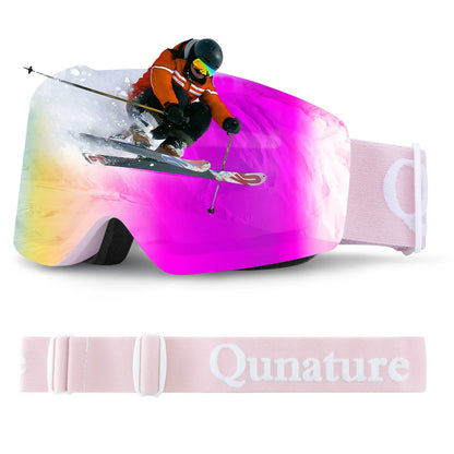 Frameless Anti-fog Ski Goggles with UV400 Protection for Men & Women