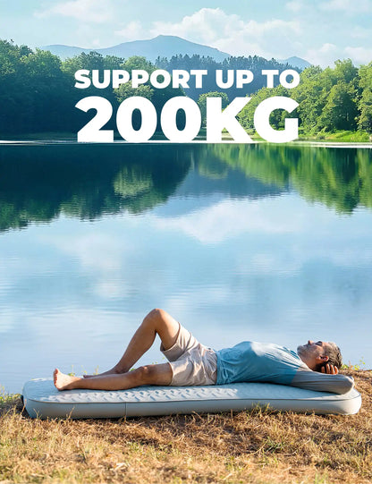 Portable Inflating Sleeping Pad with Foam for Camping