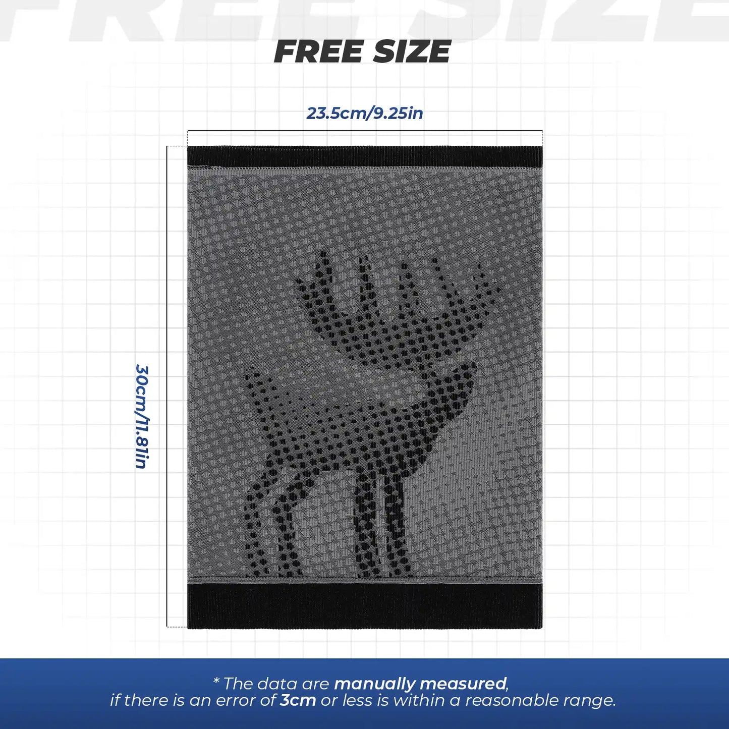 Warm Ski Face Mask - Reindeer Series, Skin-Friendly & Breathable