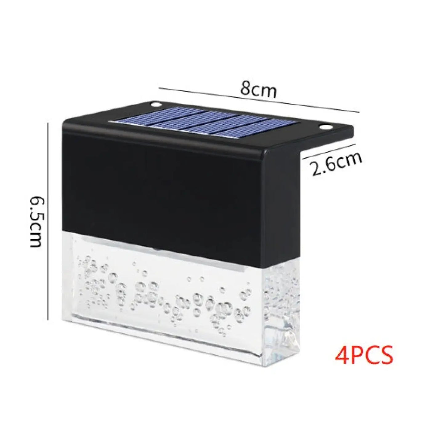 RGB LED Solar Fence Light - Waterproof Step Light for Outdoor