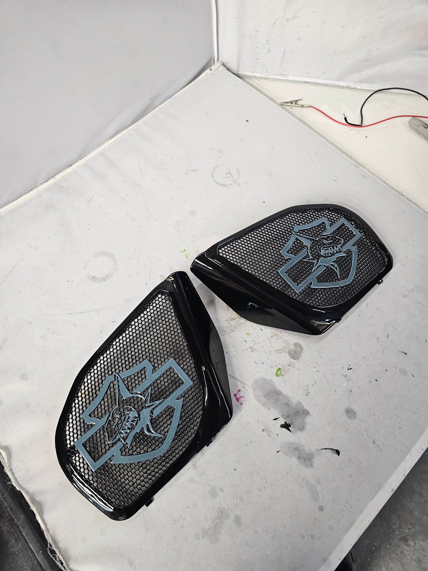 98-2024+ Road Glide 3D shark speakers grill covers set