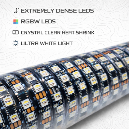 R1 Industries Pro Series LED Light Whips – Bluetooth & RF Remote, IP67, Lifetime Warranty