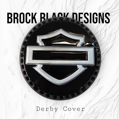 3D Shield themed riveted derby cover