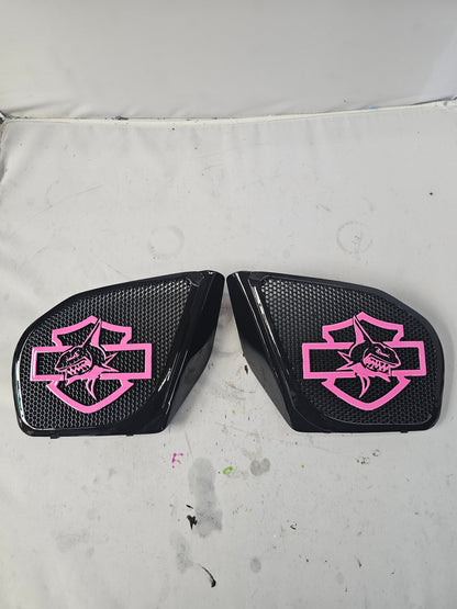 98-2024+ Road Glide 3D shark speakers grill covers set