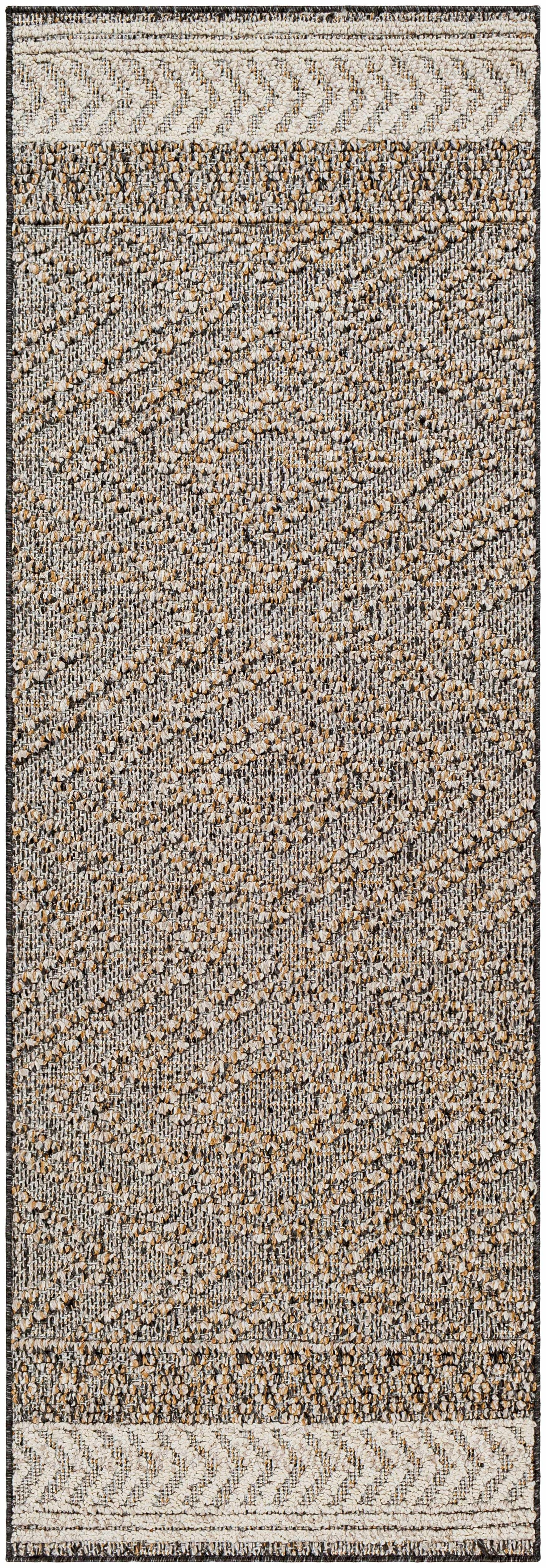 Beige Charcoal Areli Outdoor Area Rug