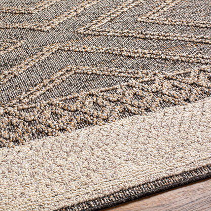 Beige Charcoal Areli Outdoor Area Rug