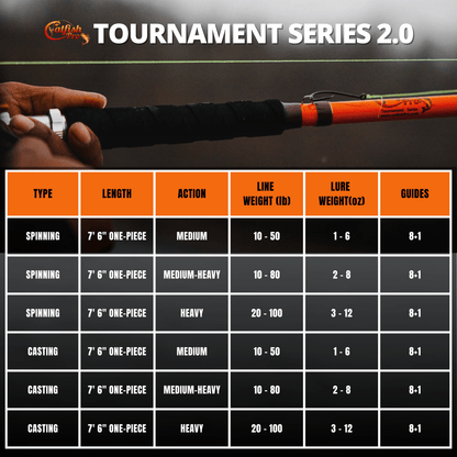 Tournament Series 2.0 Spinning Glow Rod