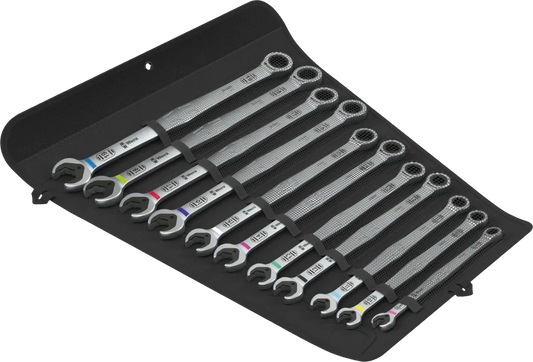 Wera 6007 Joker 11 Set 1 | 11-Piece Ratcheting Combination Spanner Set (Long Design)
