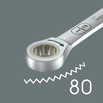 Wera 6007 Joker Imperial 8 Set 1 Ratcheting Combination Wrench Set