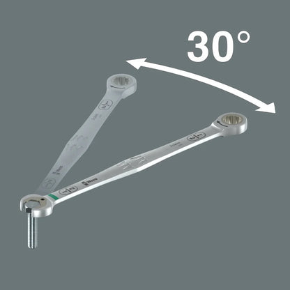 Wera 6007 Joker Imperial 8 Set 1 Ratcheting Combination Wrench Set