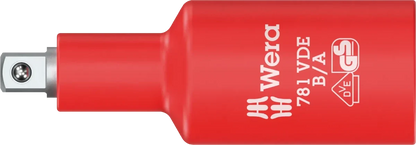 Wera 781 B/A VDE Insulated Adapter, 3/8" Internal Square to 1/4" External Square (05024692001)