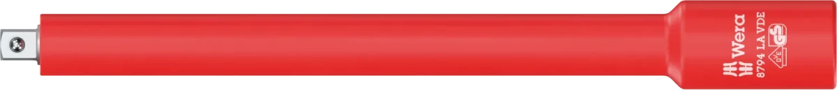 Wera 8794 LA Zyklop VDE Insulated Extension, 1/4" Drive x 150mm Long (05003301001)
