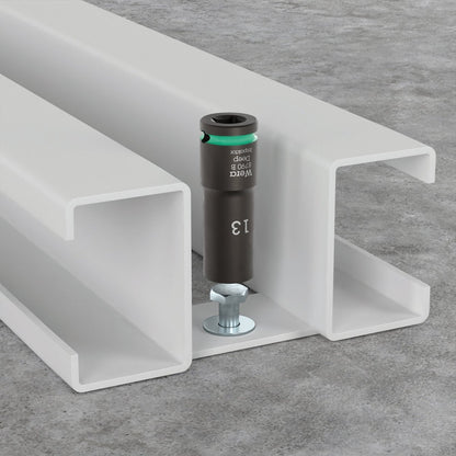 Wera 9660 Magnetic Rail B Impaktor Deep 1 Socket Set 3/8" Metric 05005590001